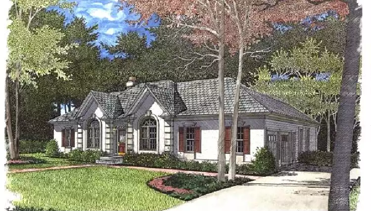 image of single story country house plan 6307